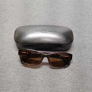 Coach HC6078 Sunglasses Brown Tortoise Gold Horse Carriage Accent With Case